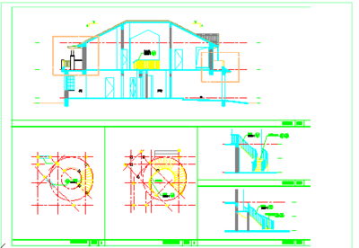 【建筑施工图纸】某省欧式别墅装饰设计及建筑施工图纸_土木在线